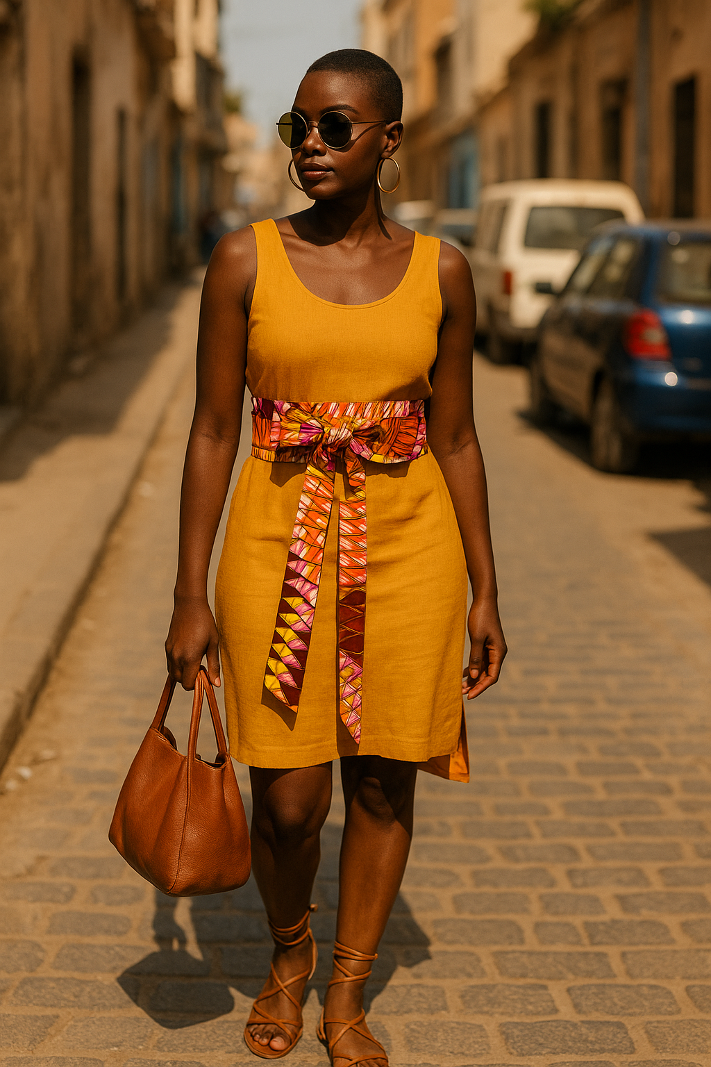 Ceinture Obi en wax
