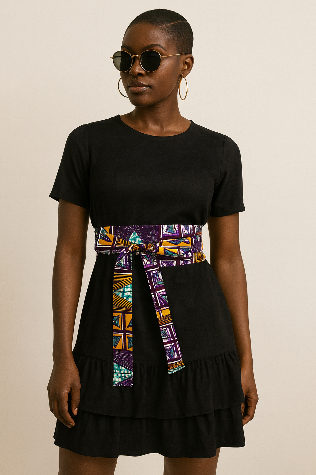 Ceinture Obi en wax