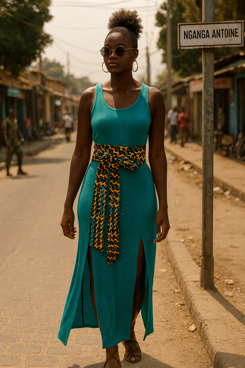 Ceinture Obi en wax