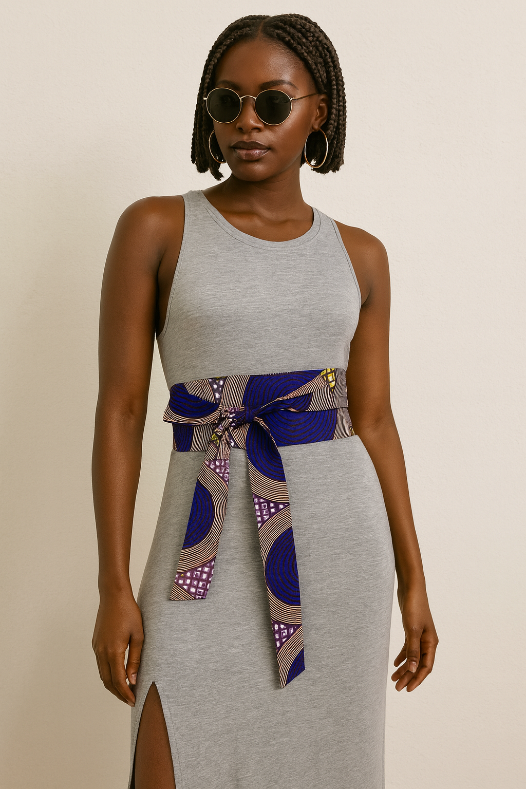 Ceinture Obi en wax