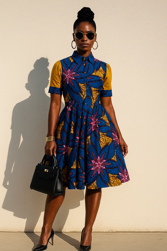 Robe chemise évasée
